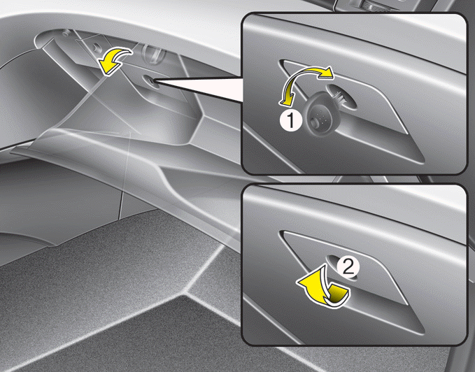 Hyundai Sonata: Glove box - Storage compartments - Features of your vehicle